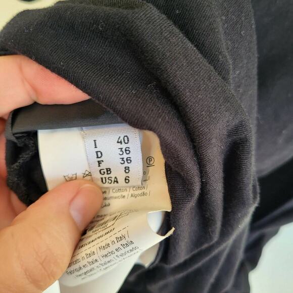 Cedric Charlier Elongated Hem Tee - Black - Picture 10 of 11